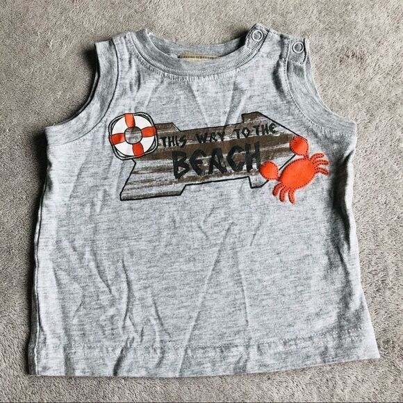 Kid’s Headquarters This way To The Beach Baby Tank - Picture 1 of 6